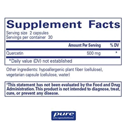 Pure Encapsulations Quercetin 250 mg 120 caps Кверцетин (PE-00231): Тип Кверцетин