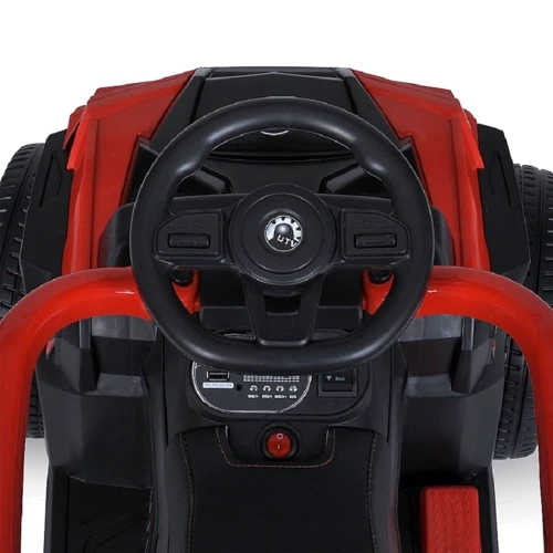 Детский электромобиль-толокар 2в1 Bambi Квадроцикл красный (M 4803EL-3)