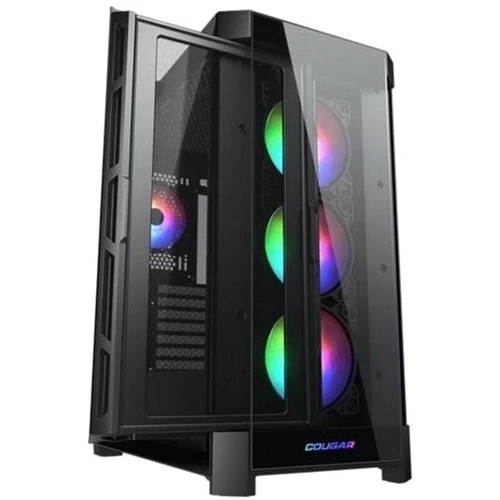 Корпус Cougar Duoface Pro RGB: Материал передней панели пластик и закаленное стекло / пластик и металл