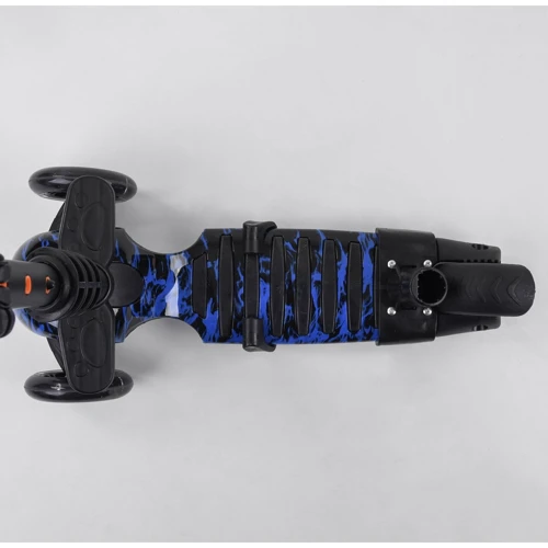 Самокат 5в1 Best Scooter, PU колеса, подсветка колес, Абстракция Black/Blue (102023): Максимальная допустимая нагрузка, кг 60
