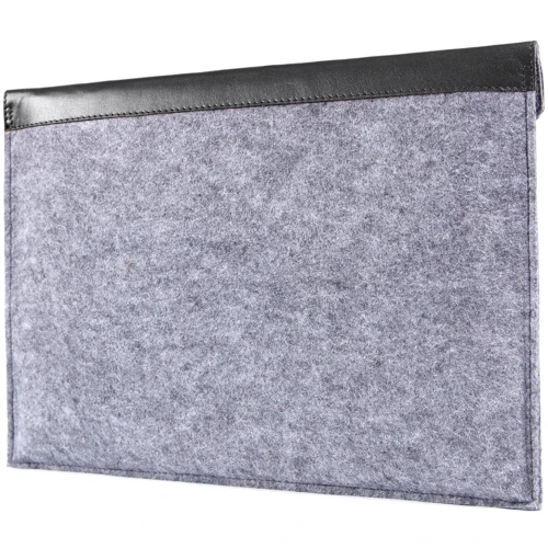 Gmakin Cover Envelope Felt Black/Grey with Snap (GM13-15) for MacBook Pro 15/Pro 16: Матеріал повсть