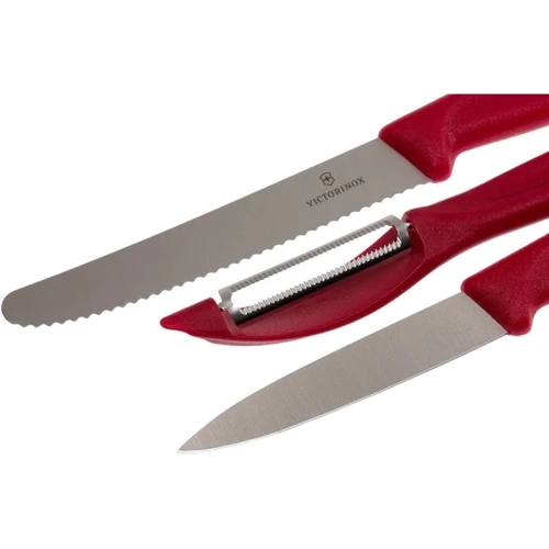 Набор кухонных ножей Victorinox SwissClassic Paring Set With Peeler 3 пр. (6.7111.31) фото 5