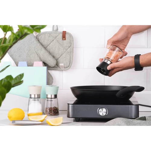 Набір для спецій Ardesto Gemini Млин для солі та перцю чорний 180 мл (AR2101BL)