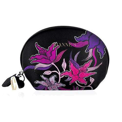 Мини вибратор для точки G Rianne S: Mini G Floral Deep Purple + чехол-косметичка