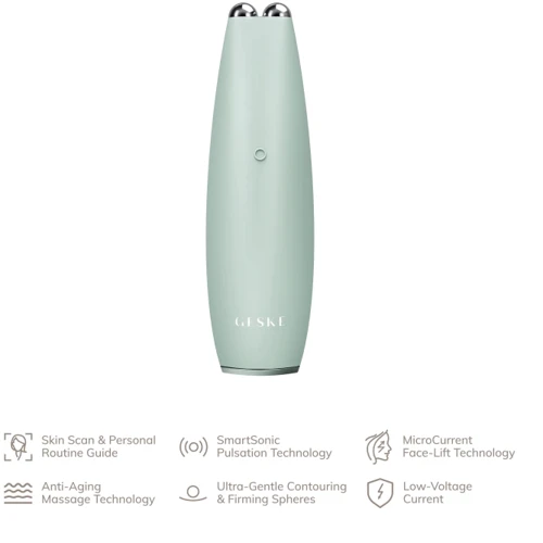 Микротоковая ручка для подтяжки кожи лица GESKE MicroCurrent Face-Lift Pen 6в1 green (HB0129)