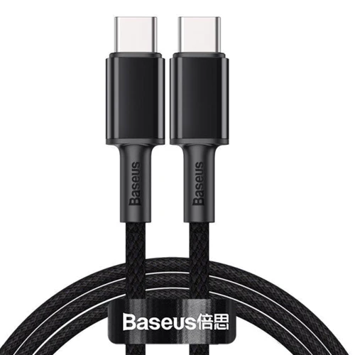 Кабель Baseus Cable USB-C to USB-C 100W High Density Braided 2m Black (CATGD-A01)