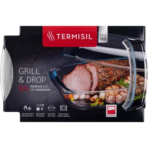 Форма для запекания Termisil Grill & Drop System 5.2 л (PNGP520A): Диапазон температур, °C -50 до +500