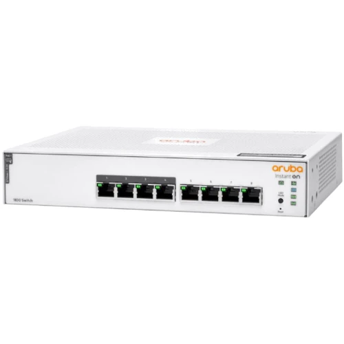 Мережевий комутатор HP Instant On 1830 8G (JL811A): Порти тільки Gigabit Ethernet (10/100/1000)