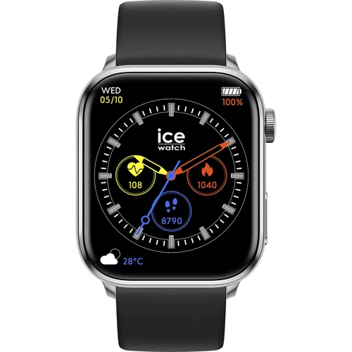 Смарт-часы Ice-Watch ICE Smart Two Silver Black: Дисплей 1.96" AMOLED (410x560)