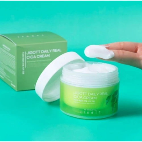 Jigott Daily Real Cica Cream Крем для чувствительной кожи с центеллой 150 ml: Время применения Универсальный