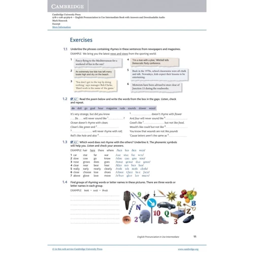 English Pronunciation in Use 2nd Edition Intermediate with Answers and Downloadable Audio: Обкладинка Мягкая