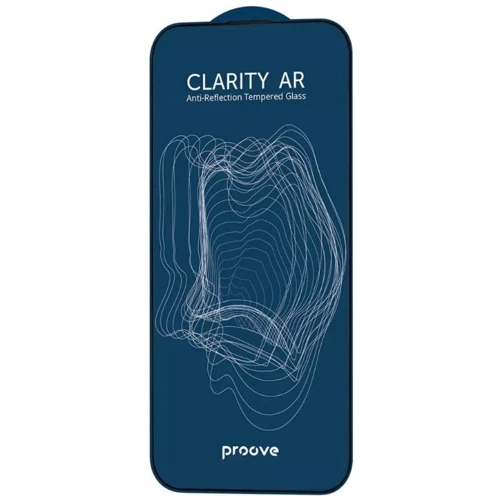 Захисне скло для iPhone Proove Tempered Glass Clarity AR Black для iPhone 16 Plus / 15 Plus / 14 Pro Max