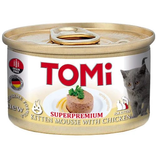 Консервы TOMi For Kitten with Chicken 85 g мусс для котят, с курицей (53314)