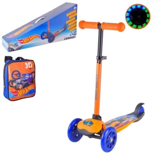 Самокат A-Toys Hot Wheels, PU, LED, складной (LS2212)