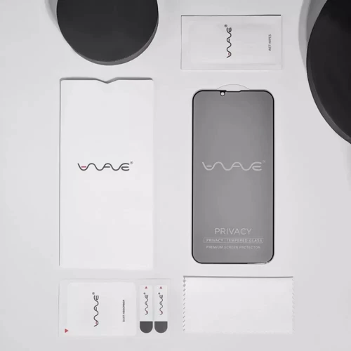 Защитное стекло для iPhone WAVE Tempered Glass Privacy Black for iPhone 15 фото 6