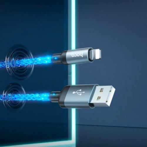 Кабель Hoco USB Cable to Lightning U112 2.4A 1m Gray фото 6