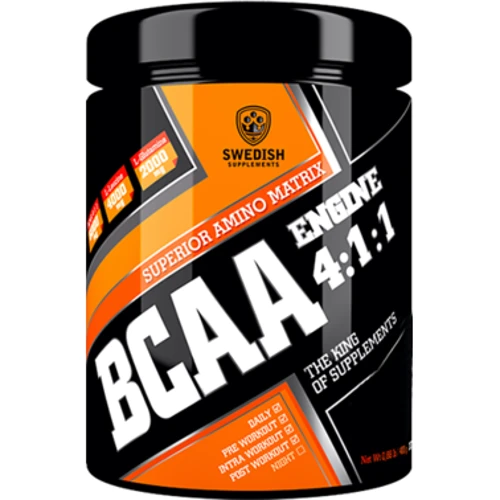 Амінокислота для спорту Swedish Supplements BCAA Engine 4:1:1 400 g /30 servings/ Sweet rhubarb