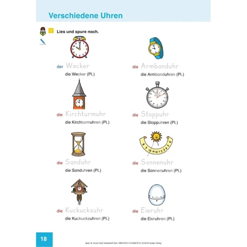 Spielerisch Deutsch lernen: DaZ-Arbeitsheft Zeit: Monate, Jahreszeiten, Uhrzeit: Количество страниц 48