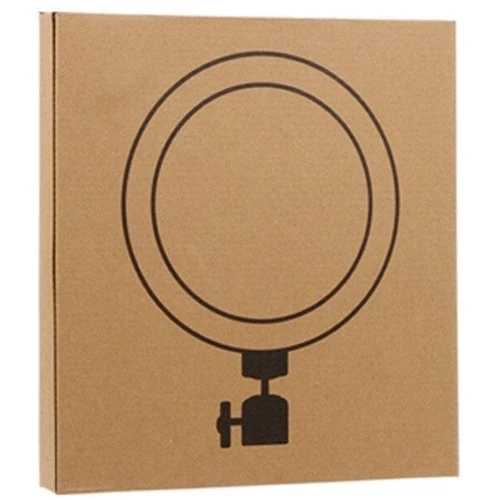 Кільцева лампа M-126 26см з власником, без підставки Чорний