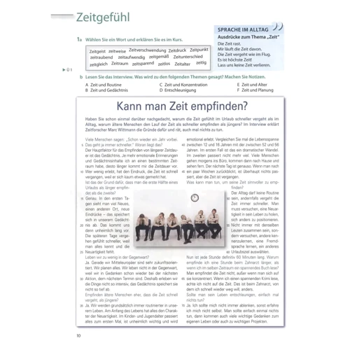 Aspekte neu C1: Lehr- und Arbeitsbuch mit Audio-CD Teil 1: Кількість сторінок 200