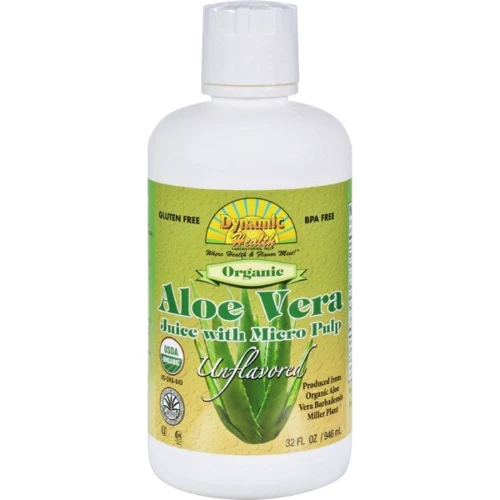 Dynamic Health Laboratories Organic Aloe Vera Juice with Micro Pulp Сок алоэ вера с микрочастицами 946 мл