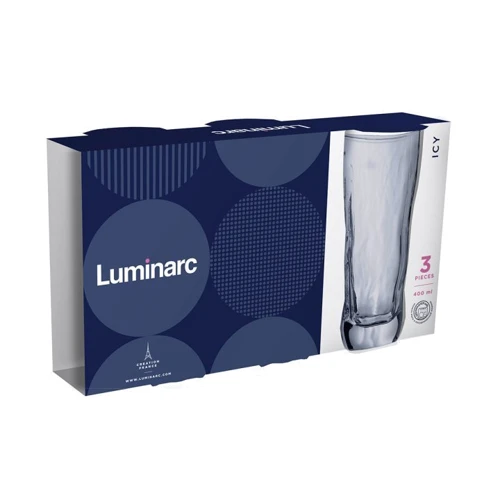 Набір склянок Luminarc Айсі Сяючий Графіт 3х400 мл (Q2854/1): Тип Набор высоких стаканов