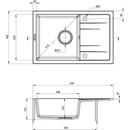 Набор для кухни Deante Corio ZRCP2113