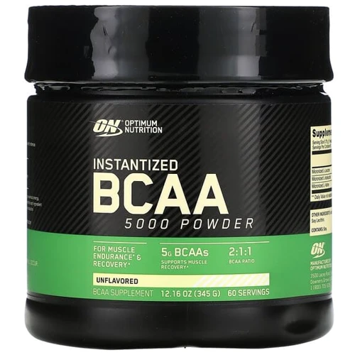 Аминокислота для спорта Optimum Nutrition BCAA 5000 Powder 345 g /60 servings/ Unflavored