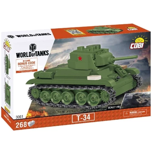 Конструктор COBI Танк Т-34, 268 деталей (COBI-3061)