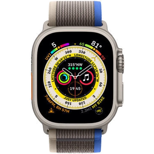 Apple Watch Ultra GPS + Cellular 49mm Titanium Case with Blue/Gray Trail Loop - S/M (MNHL3) Approved Витринный образец: Производитель Apple