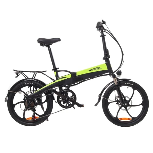 Электрический велосипед Maxxter RUFFER 20" (черно-зеленый)