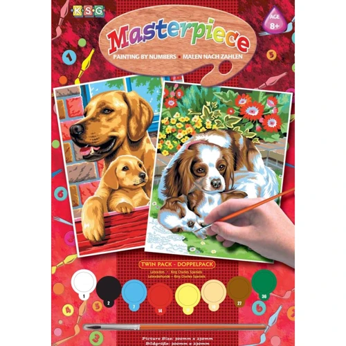 

Набор для творчества Sequin Art Painting By Numbers JUNIOR-PAIRS Собаки