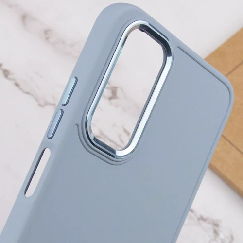 Аксессуар для смартфона TPU Case Bonbon Metal Style Mist Blue for Samsung A525 Galaxy A52/A528 Galaxy A52s 5G/A526 Galaxy A52 5G: Цвет голубой
