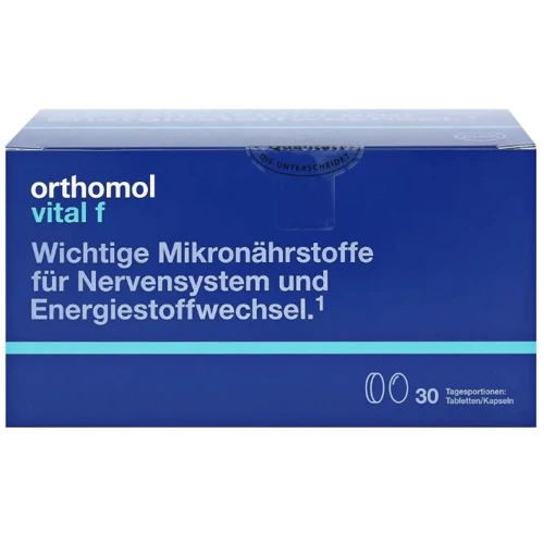 Orthomol Vital F Вітаміни для жінок боротьба зі стресом 30 днів (капсули/таблетки) фото 4