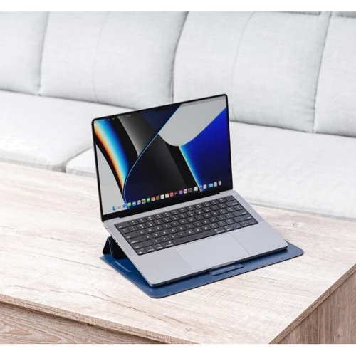 SwitchEasy EasyStand Leather Sleeve Midnight Blue (GS-105-232-201-63) for MacBook 13-14" фото 7