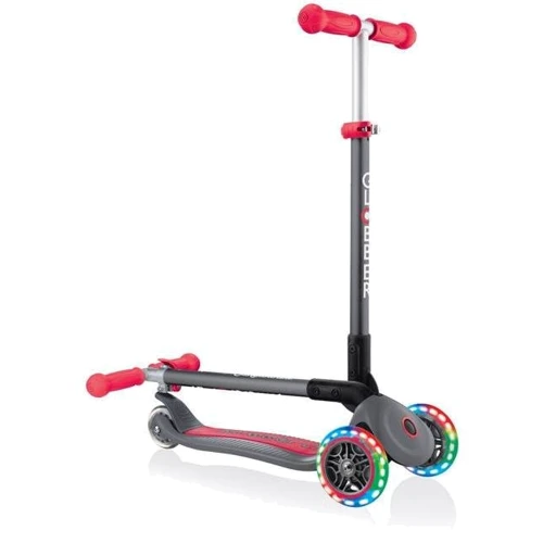 Самокат Globber Primo Foldable Lights Titanium Red (серо-красный): Максимальная допустимая нагрузка, кг 50