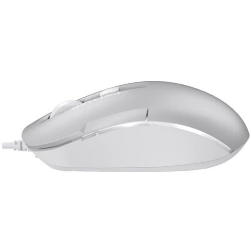 Мишка A4Tech FM26S USB Icy White: Ергономіка симметричная для левшей
