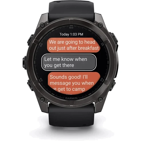 Смарт-часы Garmin Fenix 8 AMOLED 51mm Sapphire Carbon Grey DLC with Black/Pebble Grey Silicone Band (010-02905-21) фото 10