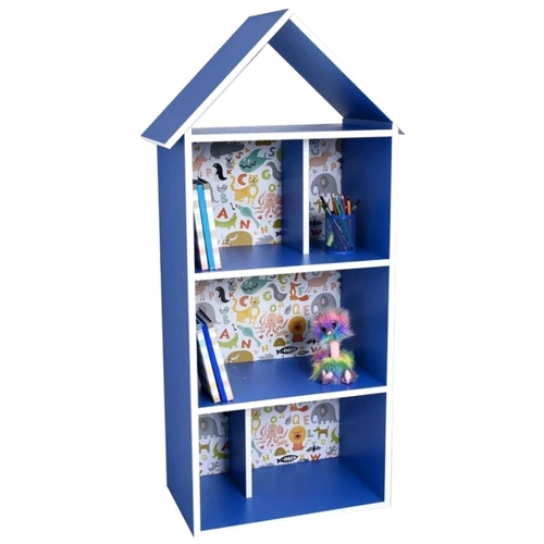 Деревянный домик-полка Bambi H 2020-7-2 Синий: Производитель Bambi