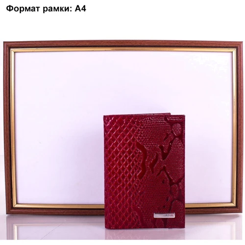 Женская обложка для документов Karya красная (SHI0428-1ZM) фото 8