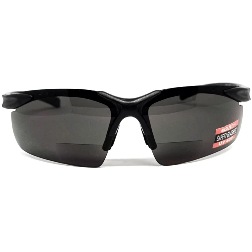 Спортивні окуляри Біфокальні захисні окуляри Global Vision Apex Bifocal +2.0 (clear) сірі (GV-APEXB20-GR): Властивості лінз С диоптрической вставкой, Бифокальные