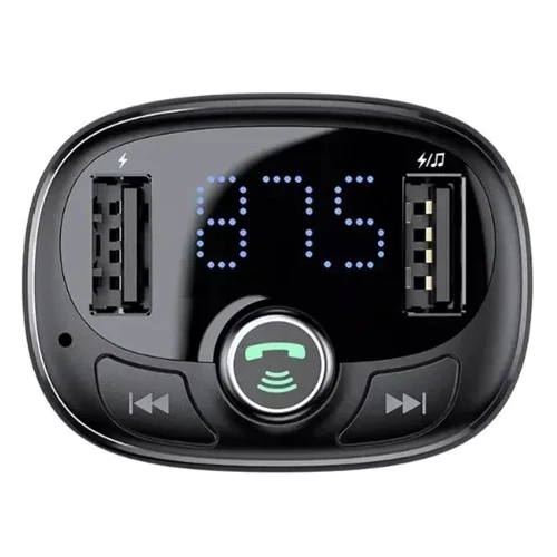Зарядное устройство Baseus Car Charger 2хUSB T Shaped S-09 Car Bluetooth MP3 Player Black (CCMT000301) фото 4