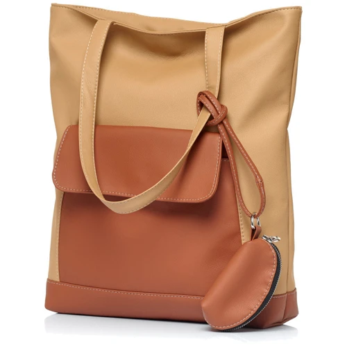 Женская сумка шоппер Sambag Shopper бежевая (93251026): Пол Женский