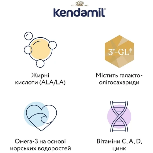 Суха суміш Kendamil Goat 1 на козячому молоці 0-6 міс. 800 г (92000018): Тип Смеси молочные