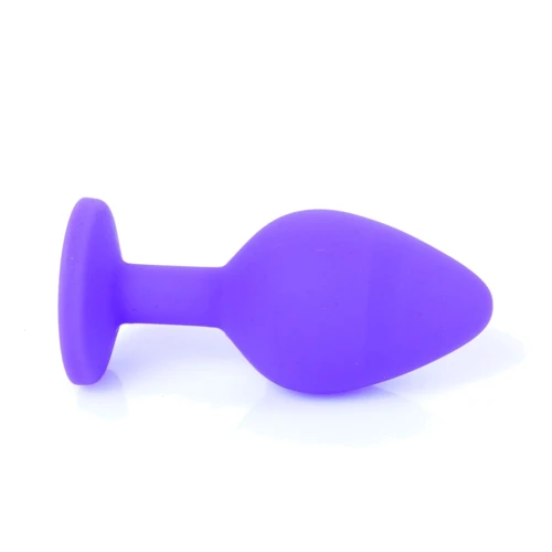 Анальная пробка с кристаллом Boss Series Exclusivity Jewellery Silicon Plug M