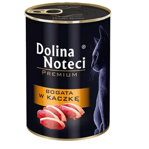 Вологий корм для котів Dolina Noteci Premium Cat М'ясні шматочки з качкою в соусі 400 г (56427)