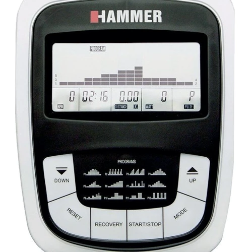 Велотренажер Hammer Cardio XT5 4843: Особенности Датчики пульса, Дисплей