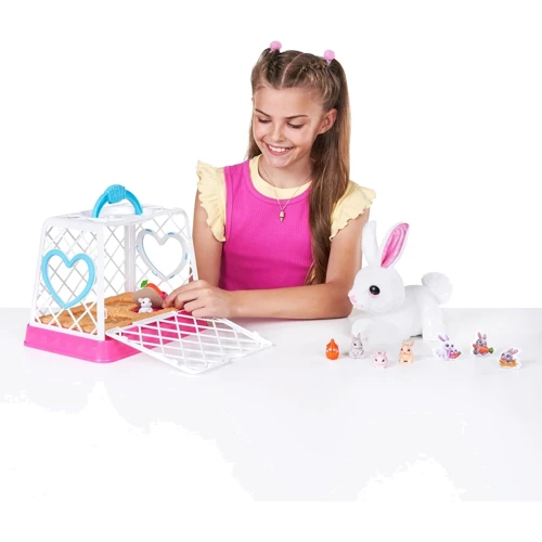 Інтерактивний ігровий набір Pets & Robo Alive Mama & Baby Surprise S1 – Мама кролиця з сюрпризом (9554): Рекомендований вік від 3 років
