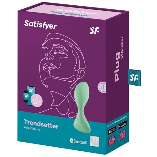 Анальная смарт-пробка с вибрацией Satisfyer Trendsetter Green