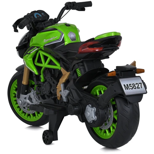 Детский двухколесный электромотоцикл Bambi зеленый (M 5827EL-5)